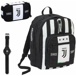 Seven - Zaino Cartella Scuola Juventus + Orologio Astuccio e Gadget Ufficiale Juve características
