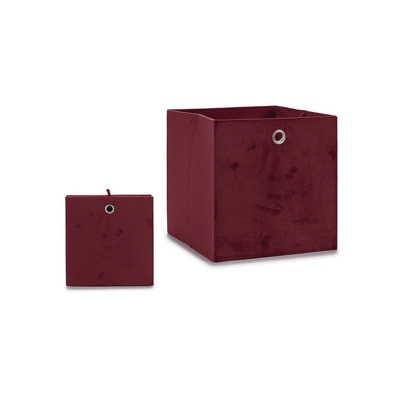 Gift Decor - Scatola portaoggetti Rosso Granato (30 x 30 x 30 cm)