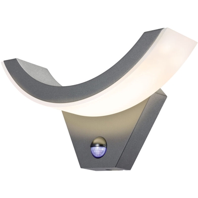 Lampada a LED da parete per esterni con sensore, luce bianca calda, 2800K, 550lm, 9 watt. Esterni. Lampada da parete 201505