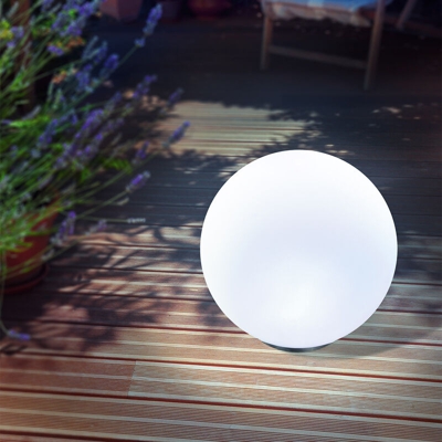 Sfera solare luminosa da 30 cm con colore della luce regolabile. Lampada solare da giardino, esotec 102610