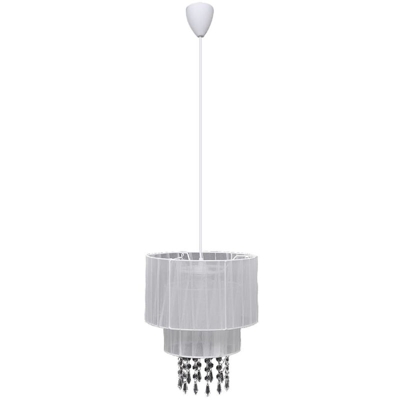 Lampada di soffitto pendente, Lampadario di cristallo bianco