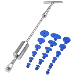 Estrattore per ammaccature senza vernice Kit per auto Strumenti di riparazione per ammaccature Martello per barra a T A + Linguette per estrattore di precio