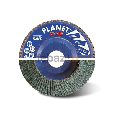 Disco abrasivo lamellare Sait Planet One grana 40 - 60 - 80 - 120 | 120