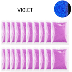 Particelle fluorescenti luminose di pietra schiacciata 20 confezioni da 200 g viola en oferta