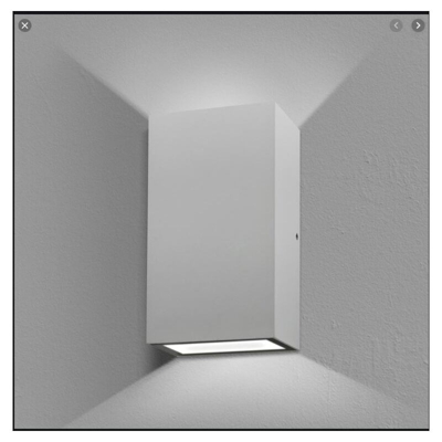 UP E DOWN LED2x5W-230V 4000RETT. BIANCO - Lampo