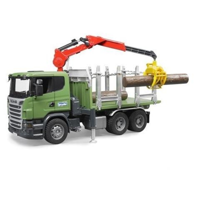 Camion Scania con Gru e Tronchi