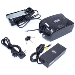 Li-ion Batteria 9a (24v) Per E-bike Bicicletta Elettrica Inclusi Caricabatterie / Supporto Per Differenti E-bikes Con Batteria In Design A Rana en oferta