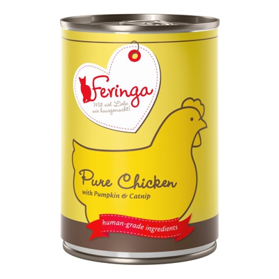 Feringa Menù alla carne 6 x 410 g - Pollo con Zucca ed Erba gatta