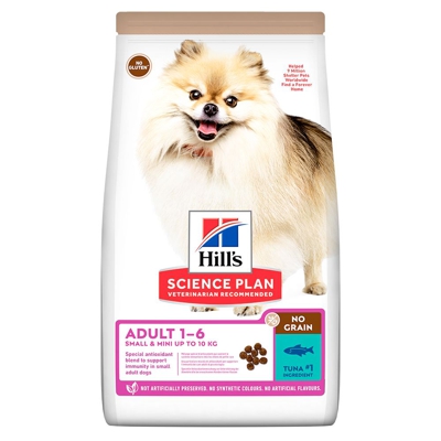 Hill's Science Plan Adult 1-6 No Grain Small & Mini con Tonno - Set %: 2 x 6 kg