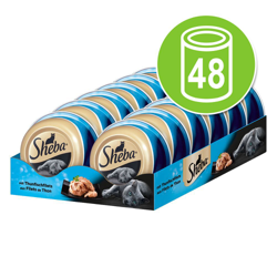 Sheba Tresor 48 x 80 g - Mix: 24 x Sfilaccetti di Petto di Pollo + 24 x Trancetti di Tonno al naturale características