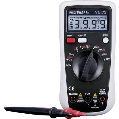 VOLTCRAFT VC175 Multimetro portatile digitale CAT III 600 V Display (Counts): 4000