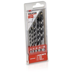 Assortimento Serie Set 5 Punte Trapano Widia Cemento Muro Mm 4-5-6-8-10 en oferta