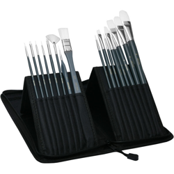 Set di pennelli per pittura Amsterdam - 17 unità con astuccio portapennelli - per acrilici, acquerelli, ecc. 17 partes - Artina características