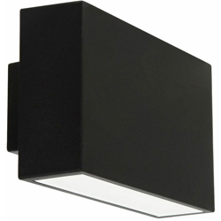 Faretto a LED verso il basso a parete per illuminazione di facciate giardino lampada da esterno nero Smartwares 10.068.50 en oferta