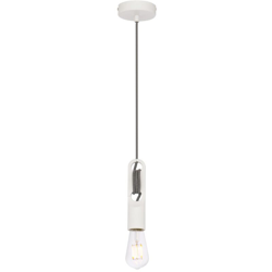 Lampada Clip Bianco Acciaio - Sklum en oferta