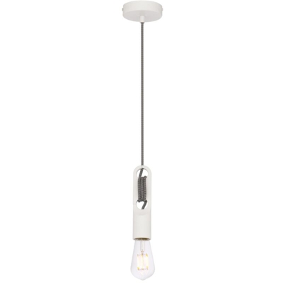 Lampada Clip Bianco Acciaio - Sklum