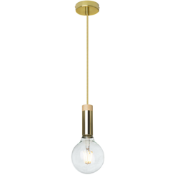 Lampada Thor Legno – Acciaio Dorato - Sklum características