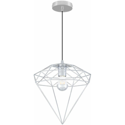 Lampada Diam Metallizzata Acciaio Cromato - Sklum en oferta