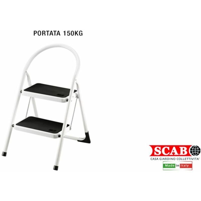 Sgabello Eurobalzo Bianco 2 Pedane