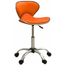 vidaXL Sgabello da Salone Spa Arancione in Similpelle - Naranja precio