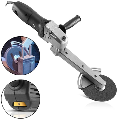 STAHLWERK smerigliatrice angolare KS-800 ST con collo lungo, rettificatrice per linea della saldatura, per angoli particolarmente acuti, trasmissione