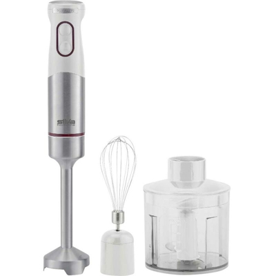 SMS 6501 Frullatore ad immersione 700 W con misurino, Sbattitore Bianco, acciaio inox - Silva Homeline