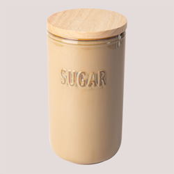Zuccheriera Treska Latte marrone Cerámica - Madera de Caucho - Sklum en oferta