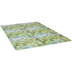 Tappeto Puzzle per Bambini 24 Pezzi Impermeabile con Fondo Antiscivolo, Schiuma EVA con Copertura 9? Multicolore - Homcom en oferta