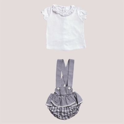 Set di Copripannolino con volant e maglietta Snorki Cotone - Sklum