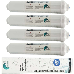 Filtro dell'acqua 4x per frigorifero compatibile con Tutti Frigo Americain o Standard precio