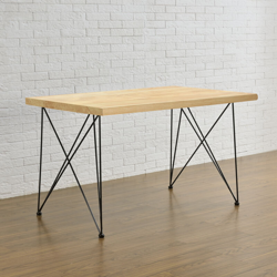 2 x Gambe per Tavolo in Acciaio 62 x 22 x 72 cm Set di Piedi per Tavolino Tavolo da Pranzo 'Fai da te' con Protezione Pavimento Nero precio