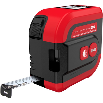 Asupermall - Telemetro laser a infrarossi due in uno Misurazione del raggio laser ad alta precisione da 40 metri Misuratore di distanza / area /