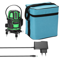 Livella laser verde a 3 fili misuratore di livello + cavo di alimentazione + batteria + istruzioni + borsa per il trasporto EU 220V características