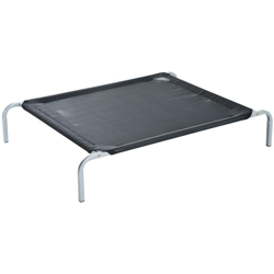 Brandina Portatile Per Cani 89x58x20 Cm Fino A 18kg In Metallo E Tessuto A Rete Nero precio