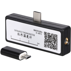 Asupermall - telefoni Android Termometro a infrarossi in grado di misurare la temperatura del corpo e stata l'interfaccia Type-C riscaldato características