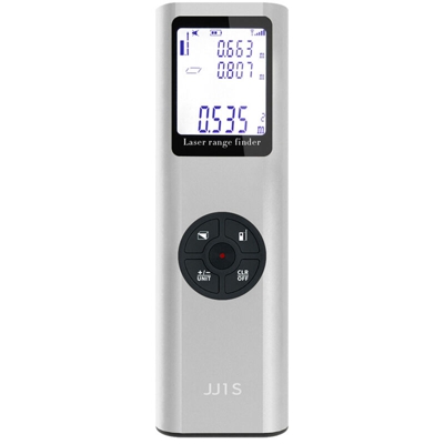 Asupermall - Telemetro laser tipo tre grigio con batteria al litio incorporata a livello elettronico