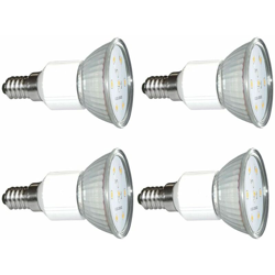 Etc-shop - Set di 4 bianco lampadina caldo 3W SMD LED con E14 base di ESTO en oferta