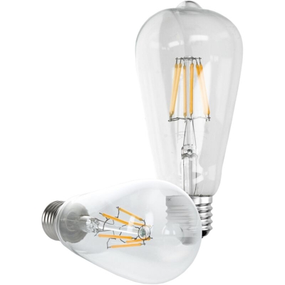 Filamento di Lampadina a LED - E27 6W - Bianco Caldo 2800K - 612 Lumen - 145 mm - AC 220-240 V - Classica Edison Filamento di Candela a LED Lampadina