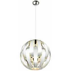 Etc-shop - Lampada a sospensione di lusso soggiorno lampada a sospensione a soffitto sfera cromata nel set tra cui lampadine a LED características