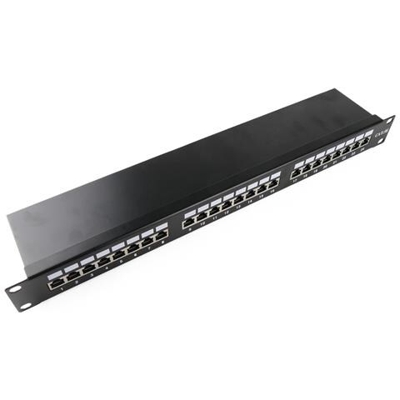 Patch Panel 1u 24 Rj45 Ftp Cat. 5e Nero