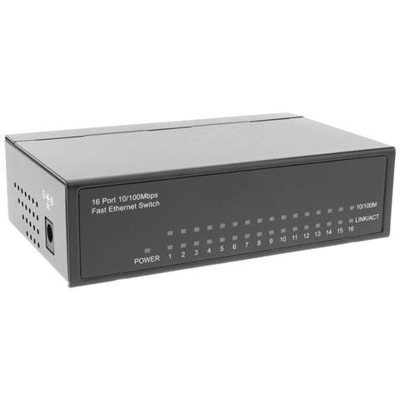 Switch Ethernet Lan 10/100 Mbps 16 Porte Rj45 Utp