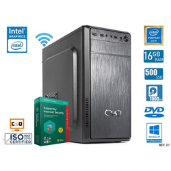 ver - Ceo Alpha V9 - Pc Fisso Intel G5400 3.70ghz 4mb Cache | 16gb Ram Ddr4 | 500gb Stato Solido Ssd | hdd 1000gb | Intel Uhd Graphics 610 | Hdmi / vga Full Hd | Usb 3.0 | Dvd | wi-fi | Kaspersky 2019 | windows 10 Pro características