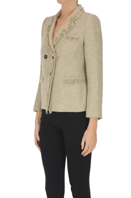 Embellished double-breasted blazer