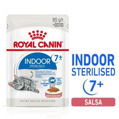 Royal Canin Indoor Sterilised 7+ in Salsa - 96 x 85 g