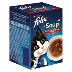 Felix Soup 6 x 48 g - Selezioni con pesci (Merluzzo, Tonno, Platessa) en oferta