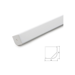 Profilo Alluminio Per Striscia Led Diffusore Latteo LLE-ALP015R x 2M (LLE-ALP015R) características