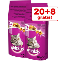 20 + 8 kg gratis! 28 kg Whiskas  - Junior Pollo características