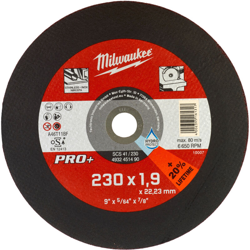 Disco Da Taglio Pro+ Inox 230X1,9 Scs41 - Milwaukee características
