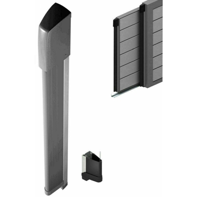 Dieffematic - Costa Di Sicurezza Gomma Grigio Grey A Filo 200 Cm 2mt Meccanica Bordo Sensibile