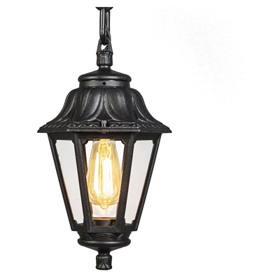 Lampada a sospensione anna - Classico - Plastico - Nero - Alltri Max. 1 x Watt - Qazqa
